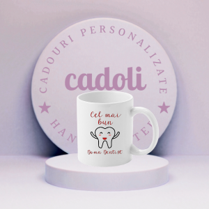 Cană personalizată ”Cel mai bun Domn Dentist”