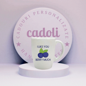 Cană personalizată ”I like you berry much”