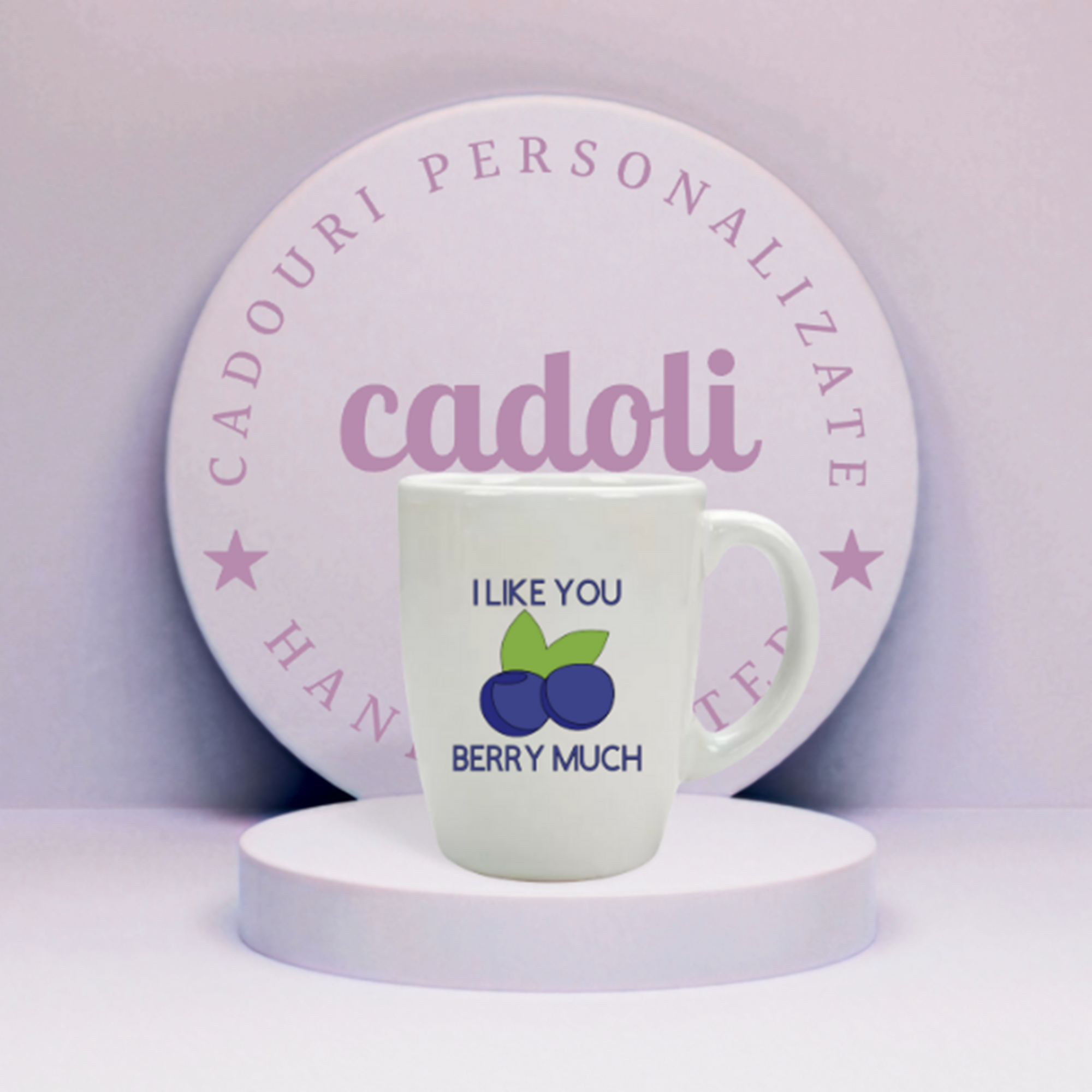 Cană personalizată ”I like you berry much”