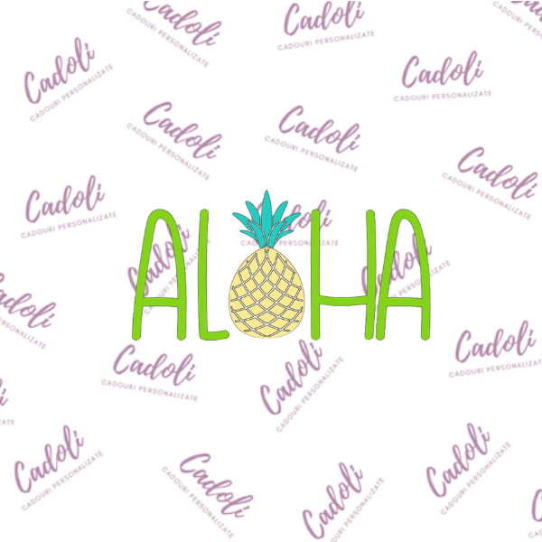 Tricou personalizat unisex - ALOHA - imagine 3